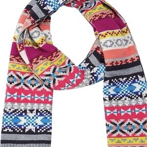 Gap NWOT Marino Wool Blend Multicolor Crazy Fair Isle Wool Blend EUC